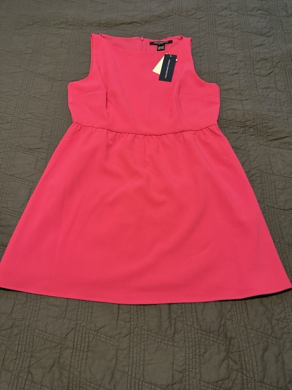 French Connection Vibrant Hot Pink Sleeveless Dress